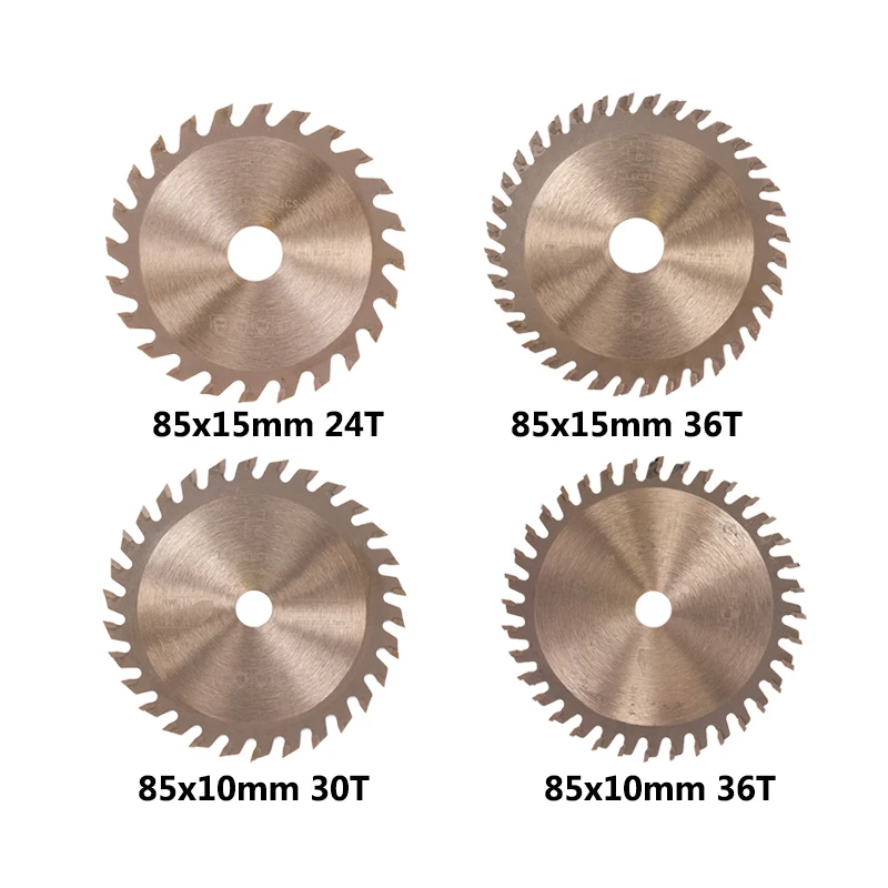 1pc 85x10/15mm Circular Saw Blade For Wood TiCN Coated TCT Saw Blade 24T/30T/36T Cutting Disc Woodworking Wheel Discs Saw Disc