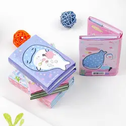 Cute Sticky Notes Set Whale Foldable Memo Pad Sticky Notes Bookmark Gift Stationery Paper Sticker Sticky Notes Book