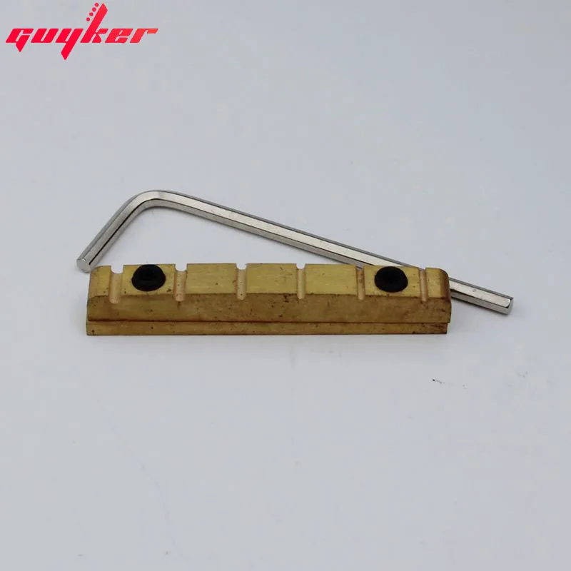 Adjustable Bell Brass Nut Guitar Brass Bridge Nut Split Regulation Nut Replacement Parts For LP Guitar/ST Guitar