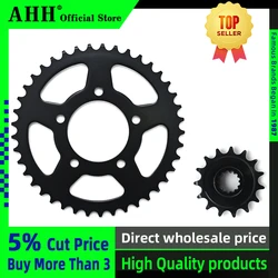 AHH A Set Front And Rear Chain Sprocket Gear Disc Wheel Kit For CBR400 NC23 CBR400R CBR400RR 1986 1987 1988 MC23 Motorcycle
