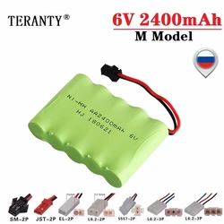 (Model M) 6v 2400mah akumulator NiMH na zabawki zdalnie sterowane samochody zbiorniki roboty łodzie pistolety 6v akumulator Ni-MH AA akumulator 1 sztuk