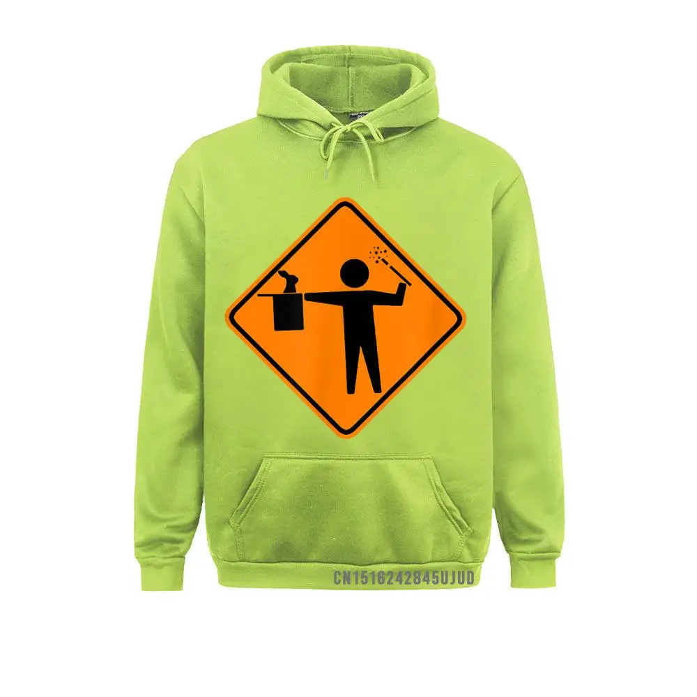 Flagger Magician Funny Road Sign Magic Illusionist Hoodie Faddish Sweatshirts Men Hoodies Long Sleeve Sportswears