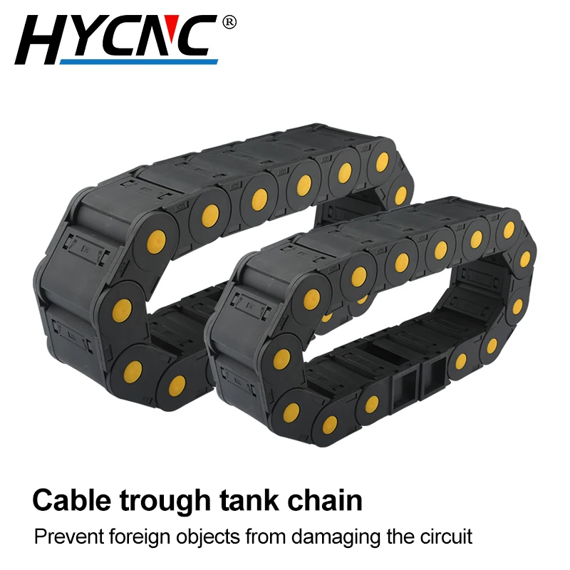 Enclosed Wire Transmission Carrier Nylon Drag Chain, Used For CNC Milling Machine Cable Trough Nested Carrier End Connector