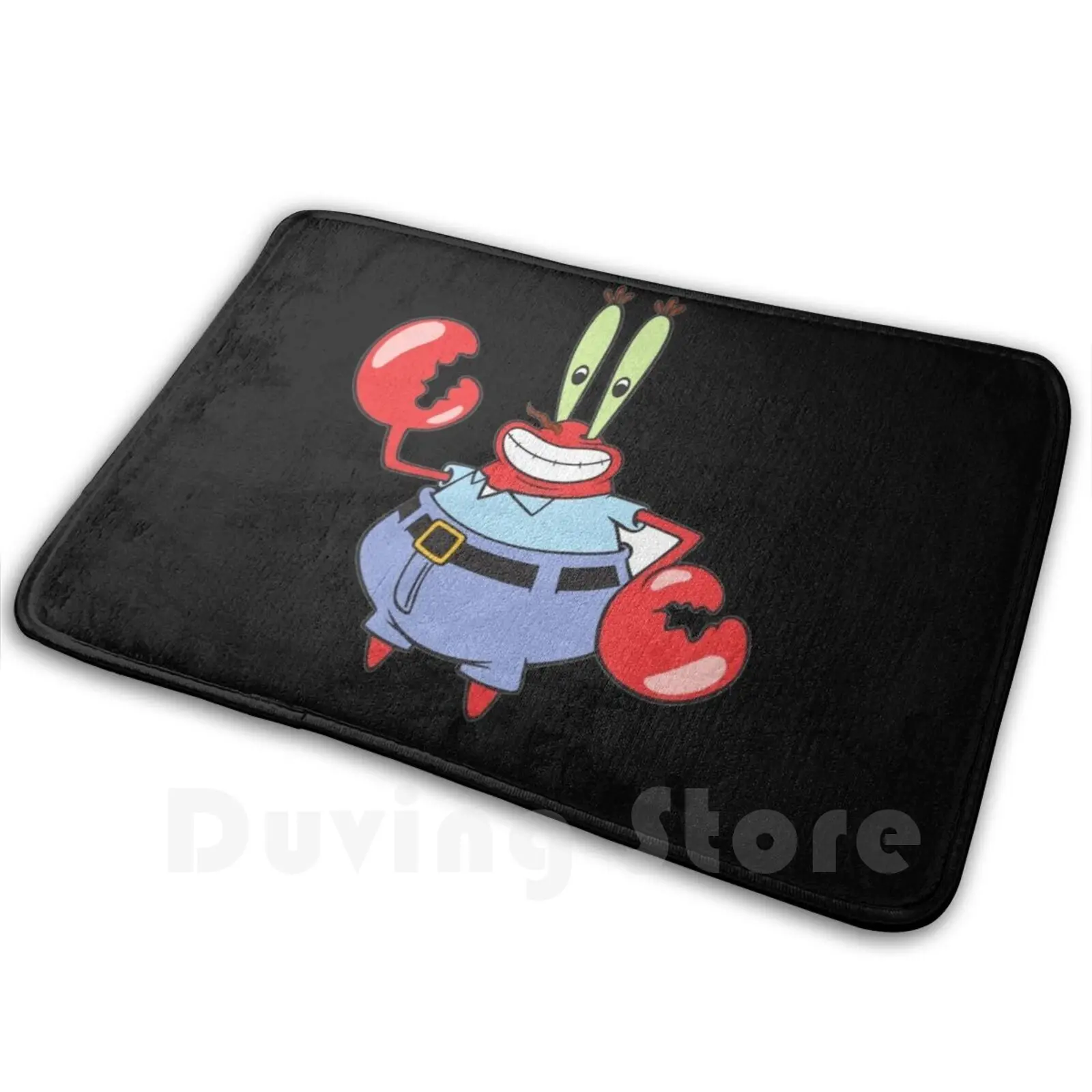 Mr.krabs Carpet Mat Rug Cushion Soft Non-Slip Mr Krabs Star Funny Plankton Squidward Sandy Cartoon Krusty Krab