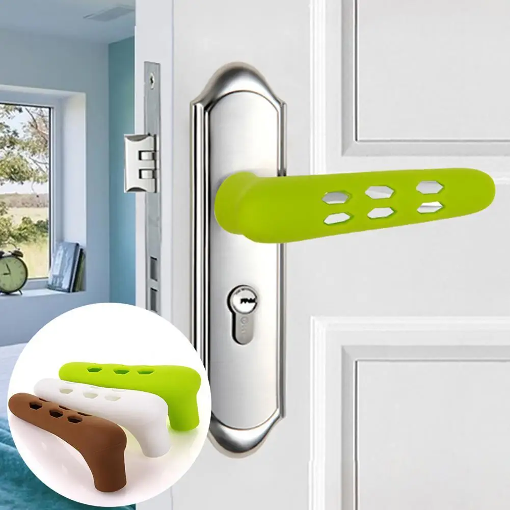 Silicone Anti-collision Home Door Handle Pad Children Safety Protective Cover