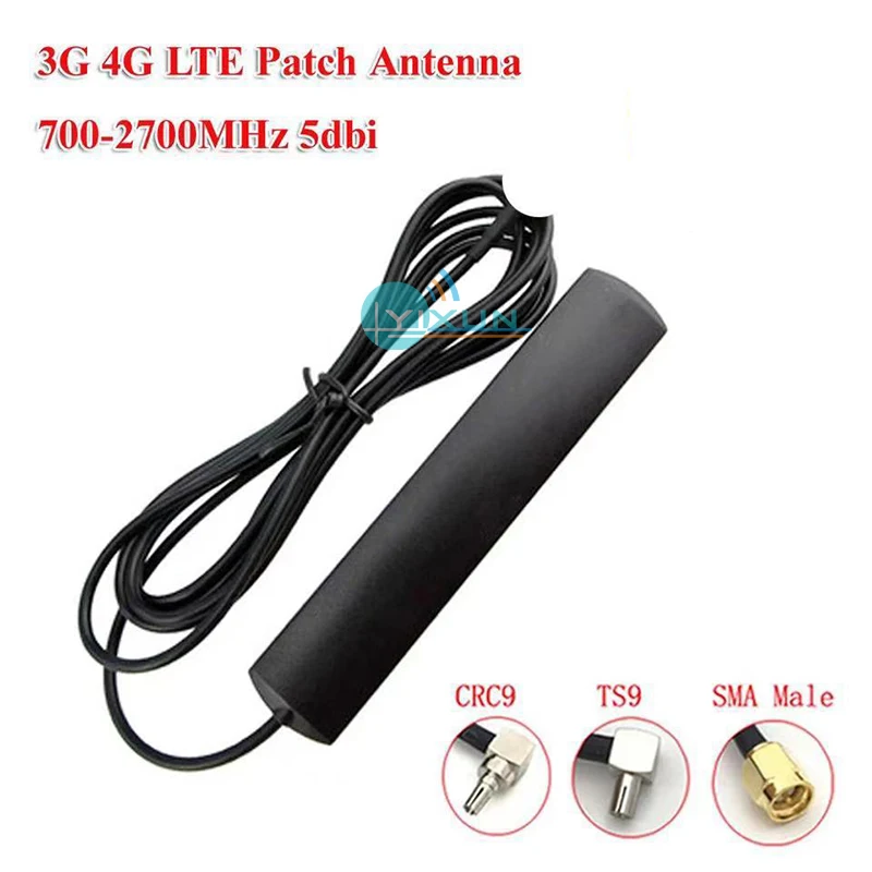 

3G 4G LTE Patch Antenna 700-2700MHz 5dbi TS9 CRC9 SMA Male Connector Router Extension Cable 3m Antenna Universale WIFI Antenna