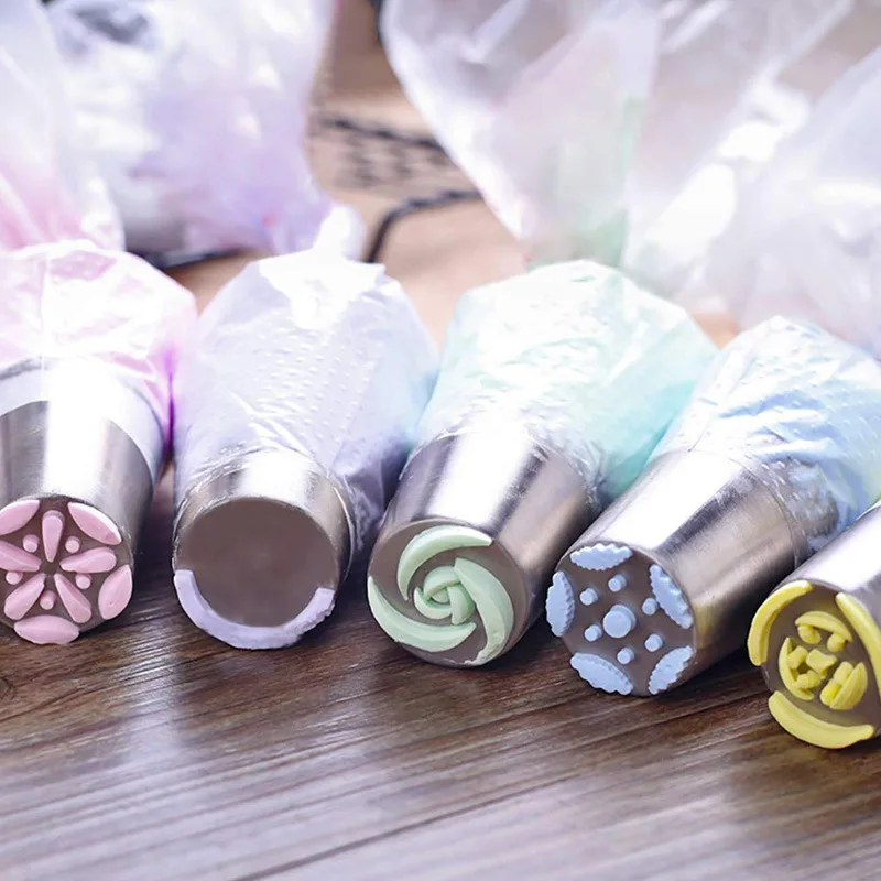 8pcs 13pcs Russian Tulip Icing Piping Nozzles Stainless Steel Nozzle Flower Cream Pastry Tip Kitchen Cake Decorating Tools