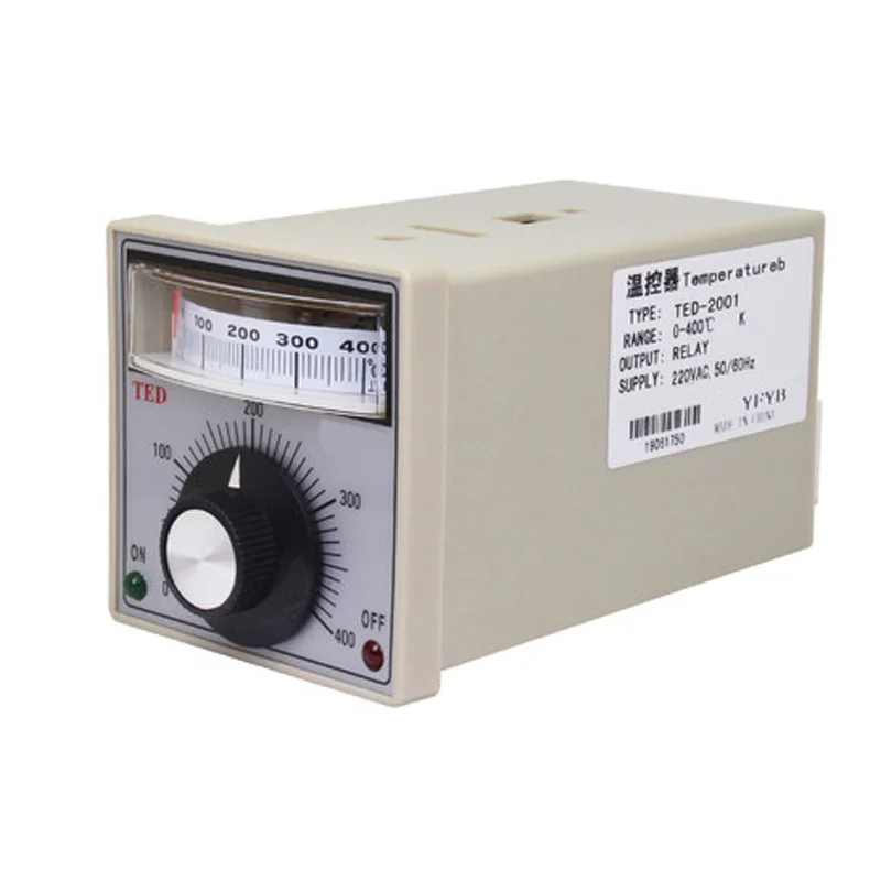 Electronic Temperature Control Instrument TED-2001 Pointer Display Regulator 220V380V 0-400℃