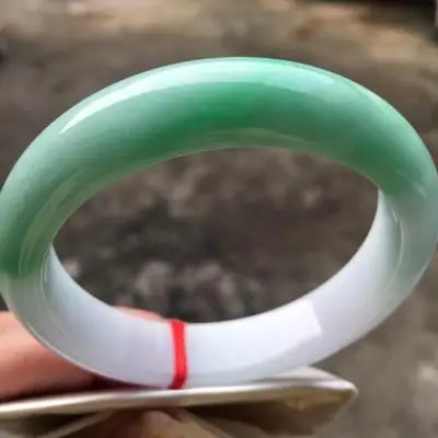 

Натуральный бирманский жадеит 54-64 мм браслет Элегантные украшения принцессы для мамы и девушки