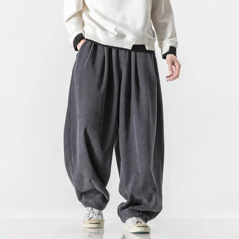 Men\'s Casual Trousers Streetwear Harem Pants Fashion Men Woman Full Length Pants Loose Male Sweatpants Harajuku Plus Size 5XL