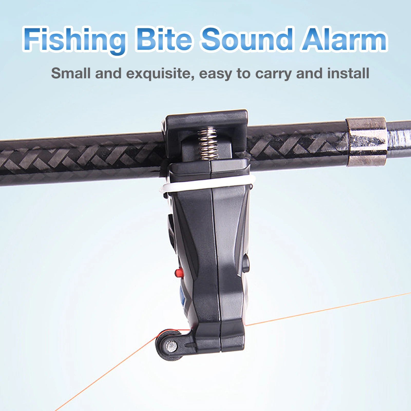 Fishing Bite Alarm Fishing Receiver Sound Alarm Fishing Rod Toggle Sensor Smart Reminder Alarm Light Fishing Alarm