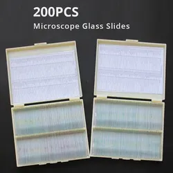 200pcs Microscope Slides Plant Animal Insect Specimen Glass Prepared Basic Science Laboratory Specimen for Student Children