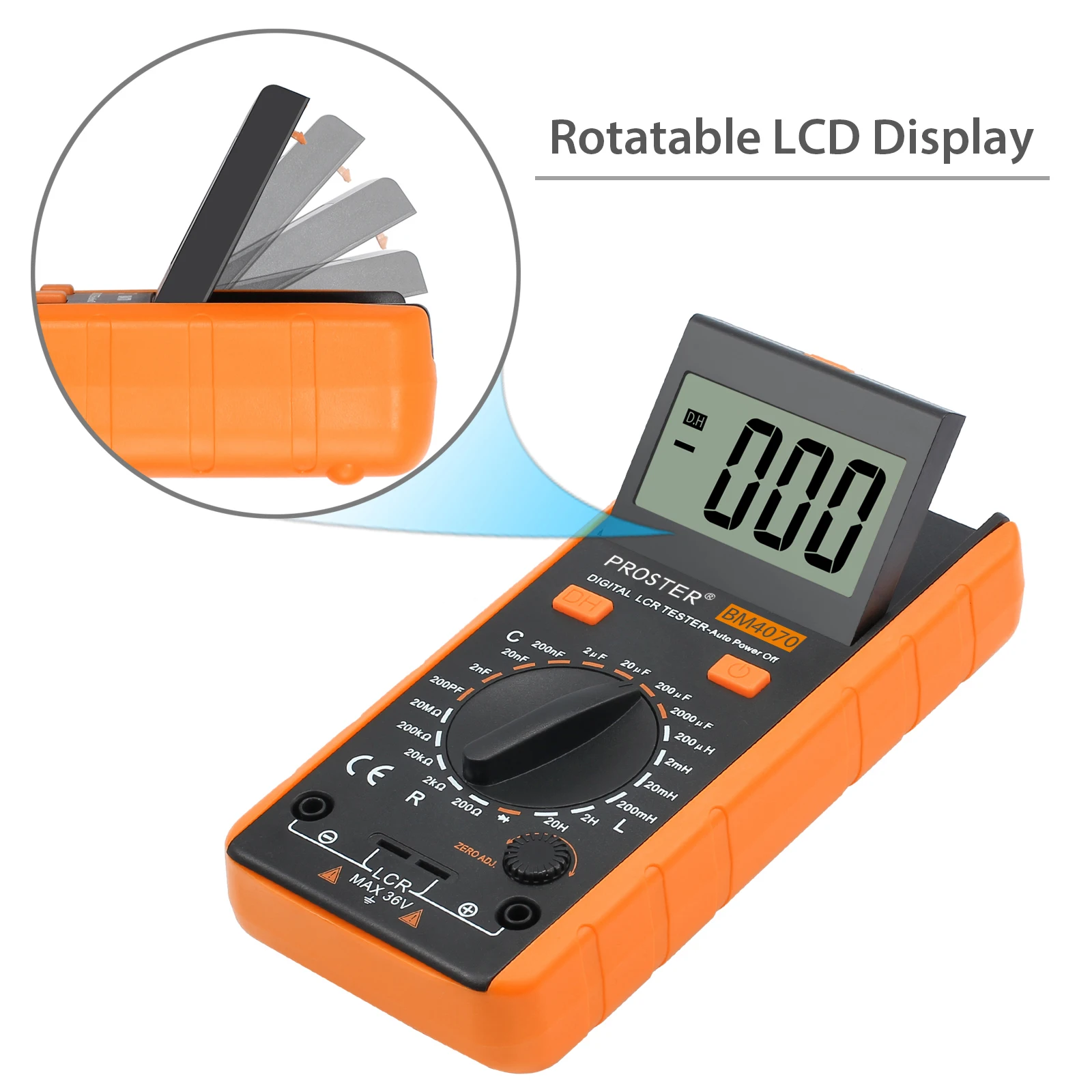 Neoteck LCR Meter Multimeter Tester Voor Capaciteit Weerstand Inductie Krokodil Clip Meetinstrument met Tas BM4070