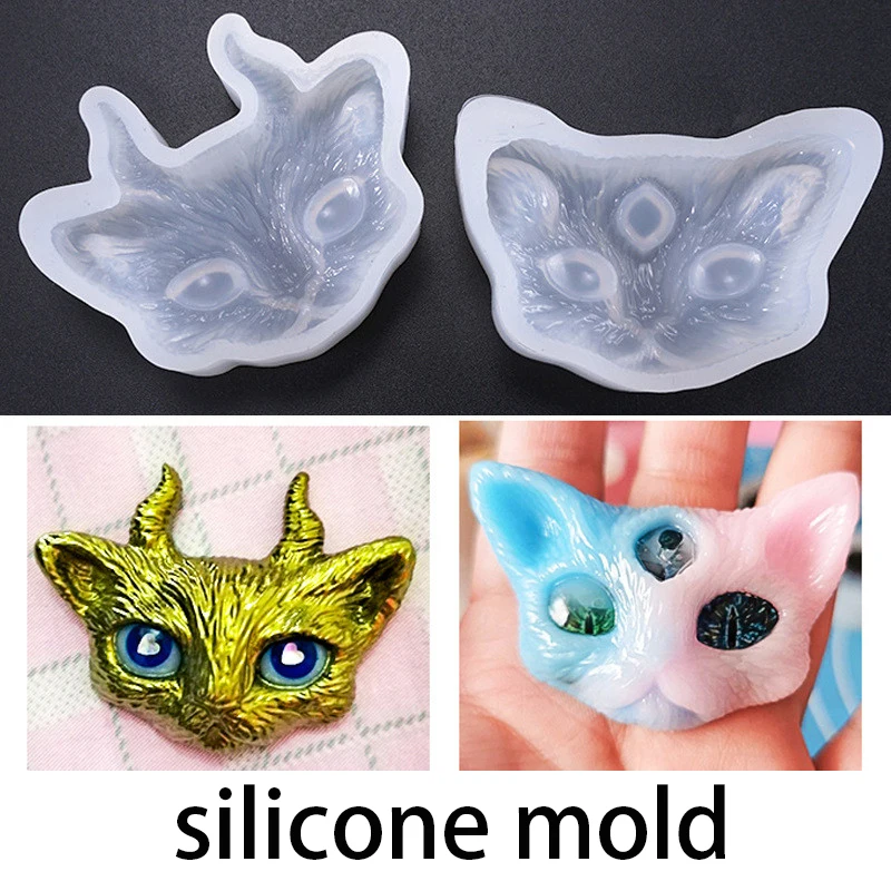 Cat Evil eyes Silicone Mold jewelry tool UV epoxy resin molds Dried Flower Resin Decorative Craft