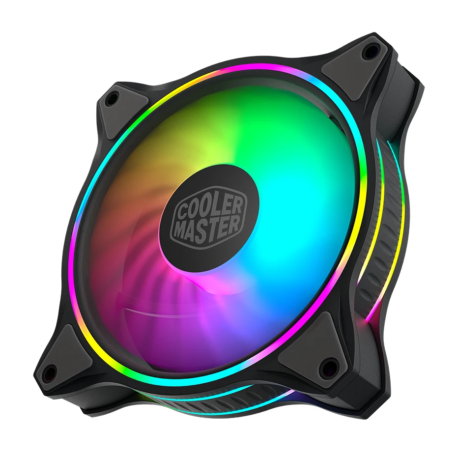 Cooler Master MF120 HALO 3 in 1 KIT 120mm Dual Loop Addressable RGB Lighting 5V/3PIN ARGB Computer Case CPU Cooling Fan