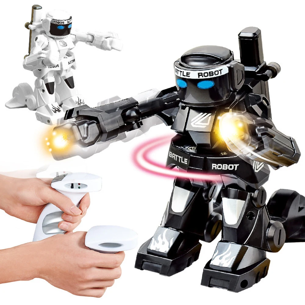 RC Robot Battle Boxing Robot Toy Remote Control Robot 2.4G Humanoid Fighting Robot with Two Control Joysticks Toys for Kids