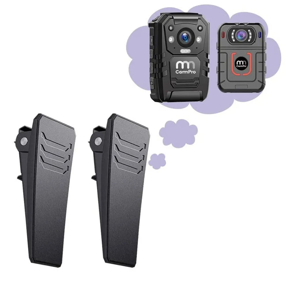 Metal Clip Mount for CammPro Police Body Worn Camera I826 and M831 - 2 in 1 Pack