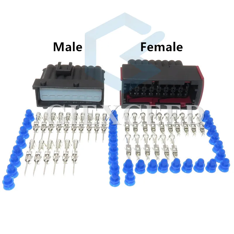 16 Pin 1-964449-1 1-965427-1 Female Male Waterproof Wire Harness Automotive Connector AC Assembly Car Sealed ECU Socket