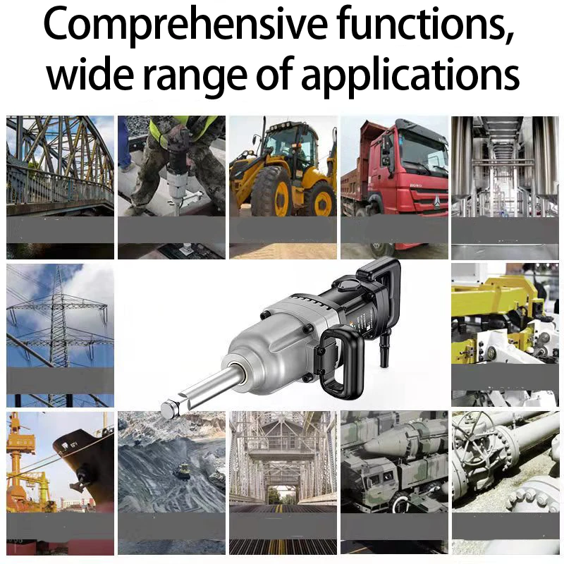 High-torque impact wrench, electric wrench tool, auto repair electric jackhammer, suitable for large-scale auto repair projects