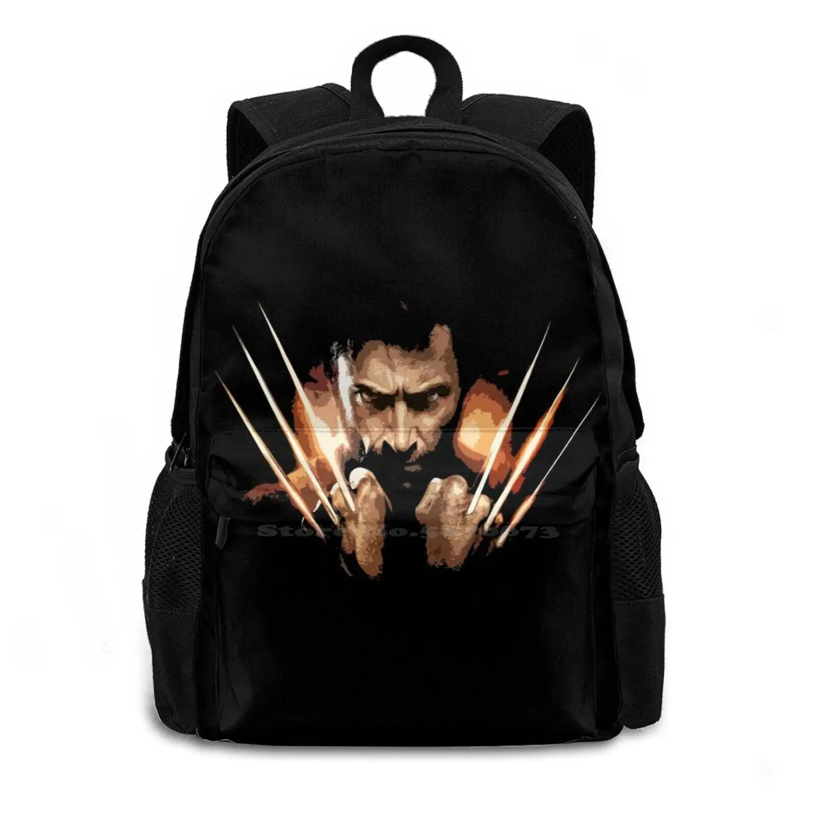 The Fashion Travel Laptop School Backpack Bag X Men Abstract Photoshop Effect Arty