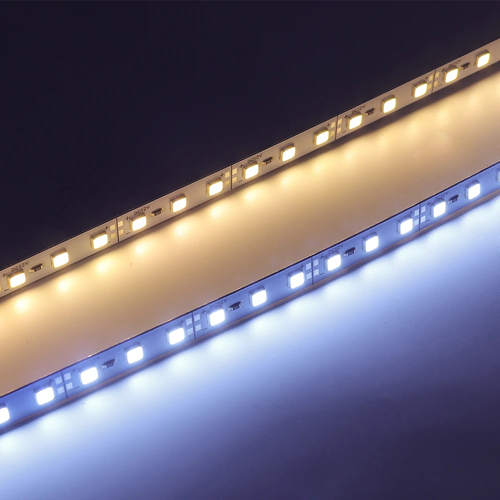 Imagem -03 - Hard Led Rigid Strip Light Gabinete Contador Bar Luzes Azul Rosa Vermelho Verde Branco 12v dc 5054 25cm 50cm 10 Pcs