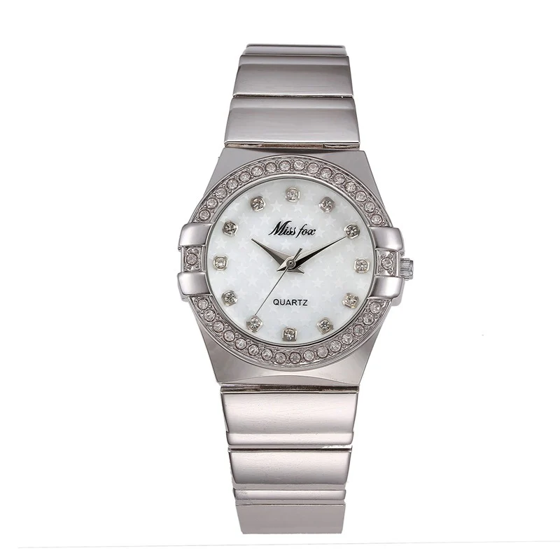 Women's Watches 18K Gold Stainless Steel Watchband Star Quartz Wristwatch Women Luxury Brand Female Watch Waterproof Watch