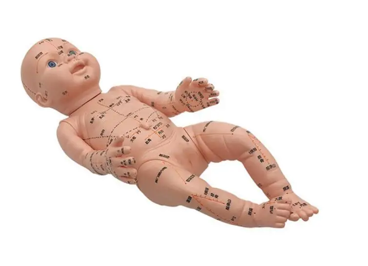 52cm Infant mannequin child doll mannequin infant acupuncture Chinese medicine model acupoint pediatric massage simulation model