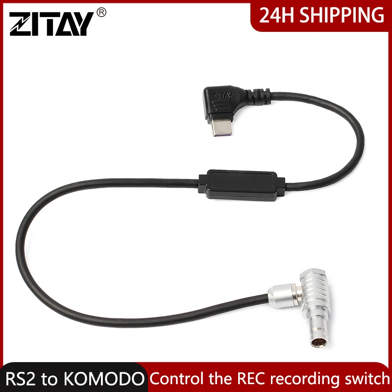 ZITAY USBC to 9pin Male Camera Controlling Cable Ronin RS2 to Red Komodo Rec Controlling Cable Camera Recording Cable