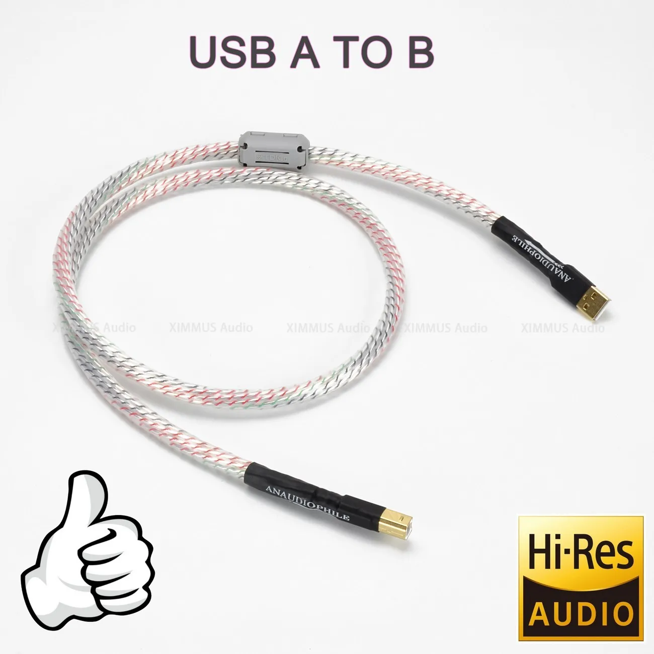 HiEnd NORDOST USB Cable Nordost Valhalla 7 Strands Audio Data USB Cable Sliver Plated HiFi USB A To B Cable