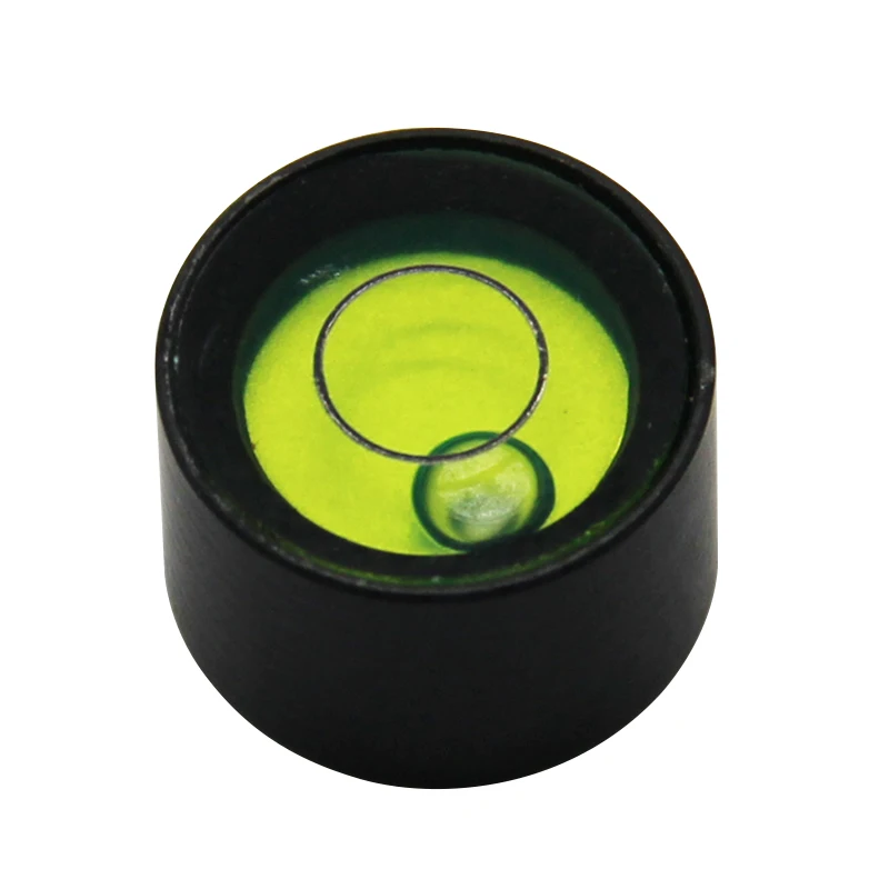 High-precision horizontal bubble Round metal bubble level 15*10