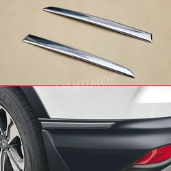 For Honda CR-V 2017 2018 2019 2020 Steel Rear Bumper Corner Side Strips Molding CRV 5th Accessories