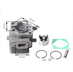 CYLINDER KIT 32MM FOR ZENOAH KASEI KS360 KS375 22.5cc ZYLINDER PISTON RING PIN CLIPS ASSEMBLY 2300 2310 HEADGE TRIMMER PARTS