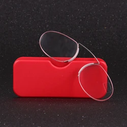 CLARA VIDA Simple Cilp on Reading Glasses Women Men Ultralight Mini Rimless Anti Blu Anti Fatigue +0.75 +1 +1.5 +1.75 to +4