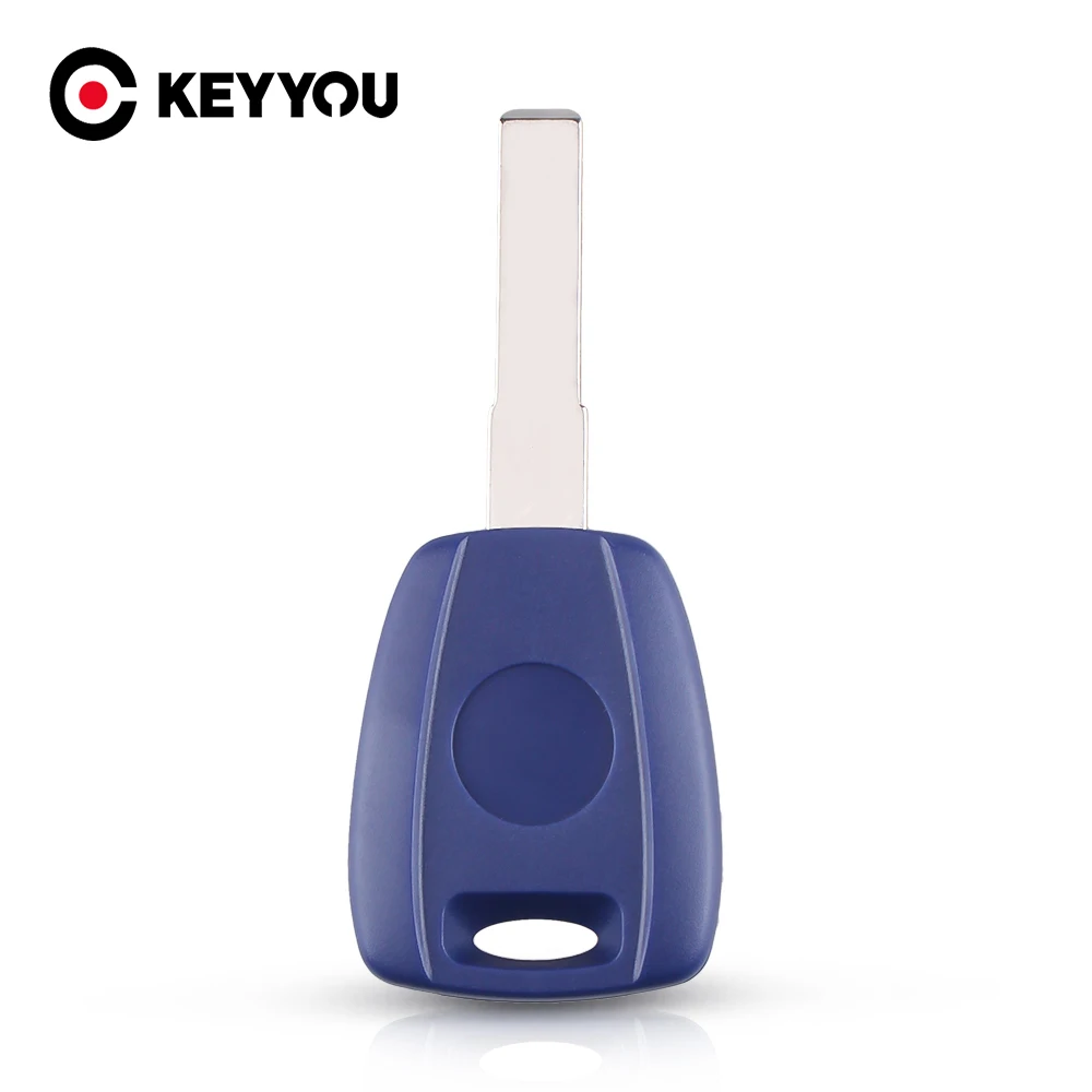 

KEYYOU Replacement Transponder Chip Key Blank Car Key Shell Case For Fiat 500 Ducato For TPX Chip SIP22 Blade Without Chip