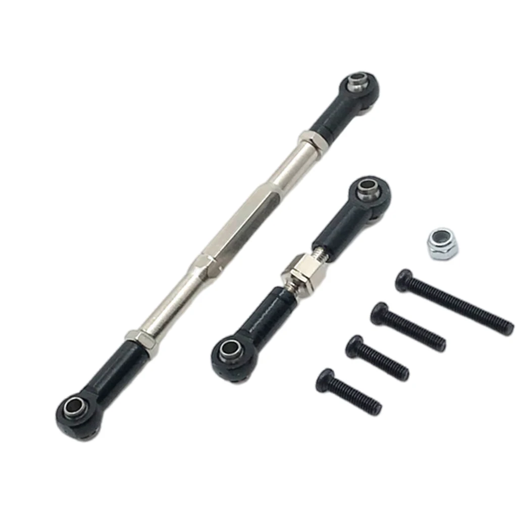 RC Car Metal Steering Link Linkage Arm Tie Ends for D90 D91 D99S MN90 MN96 MN99 MN99S 1/12 RC Truck Car Parts