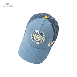 DKS16649-1K dave bella summer fashion new born baby boys casual patchwork letter hat