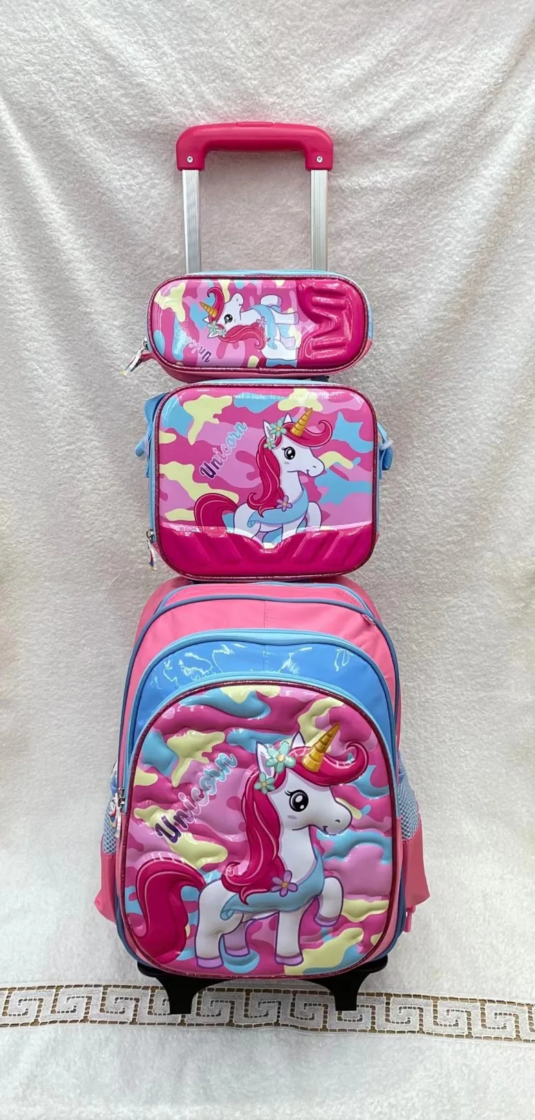 

school trolley bag with Wheels School Rolling backpack Bag girls school Trolley backpack kids trolley school wheeled Backpack
