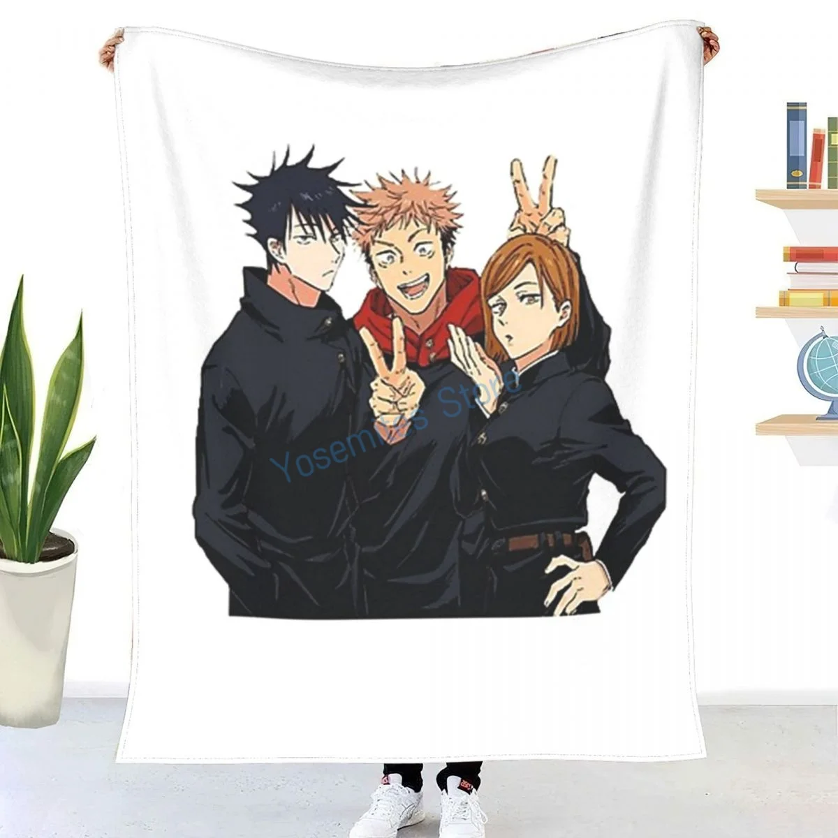 

Jujutsu Kaisen Merch Throw Blanket Winter flannel bedspreads, bed sheets, blankets on cars and sofas, sofa covers