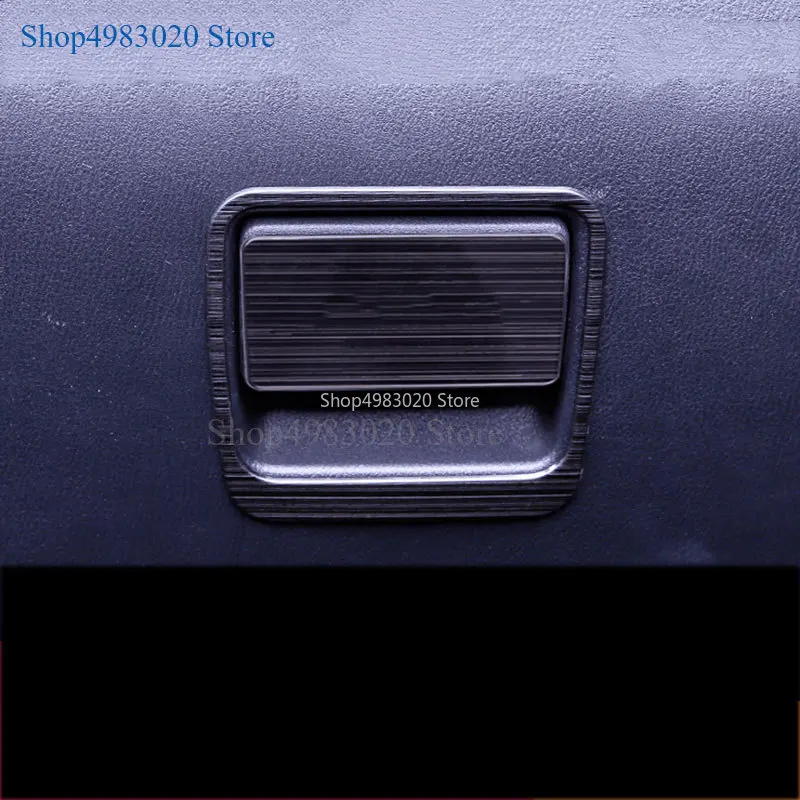 For Mazda CX-5 CX5 2017 2018 2019  Car Co-pilot Copilot Storage Glove Box Handle Frame Cover Stickers Car Styling