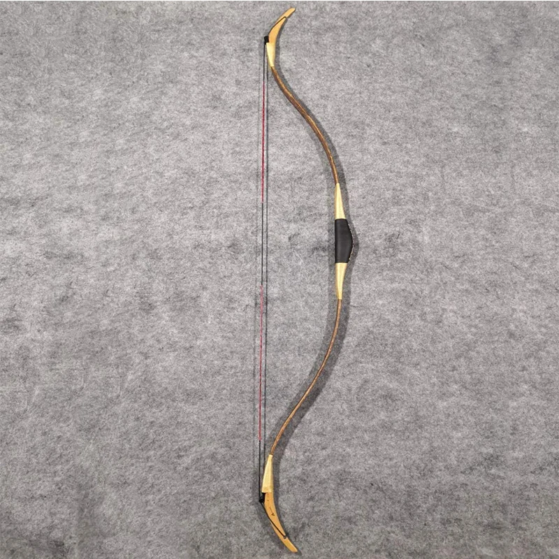 Imagem -06 - Handmade Longbow com Verdadeira Flecha de Madeira Pena Arco com Arco Tradicional Caça Recurve Grupo Acessórios de Tiro 2040lbs 1set