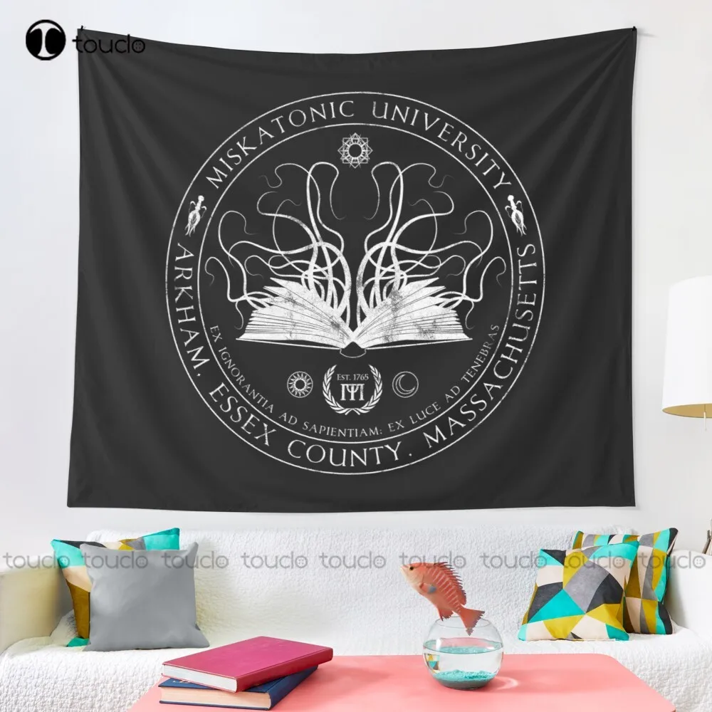 Miskatonic Sigil Cthulhu Lovecraft University Arkham Tapestry Popular Tapestry Blanket Tapestry Bedroom Bedspread Decoration