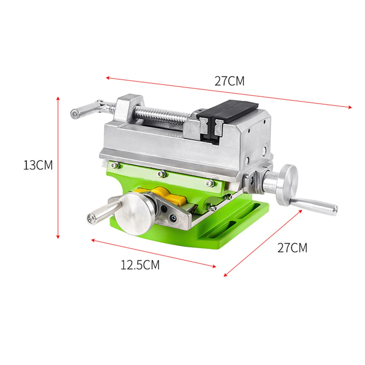3 Inch Cross Slide Vise Vice Table Compound Table Worktable Bench Alunimun Alloy Body For Milling Drilling BG-6368