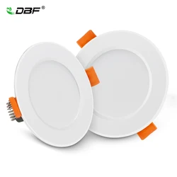 [DBF] Nenhum driver externo LED embutido Downlights SMD 2835 3W 5W 7W 9W 12W AC220V LED Teto Spot Luz Quarto Iluminação Interior