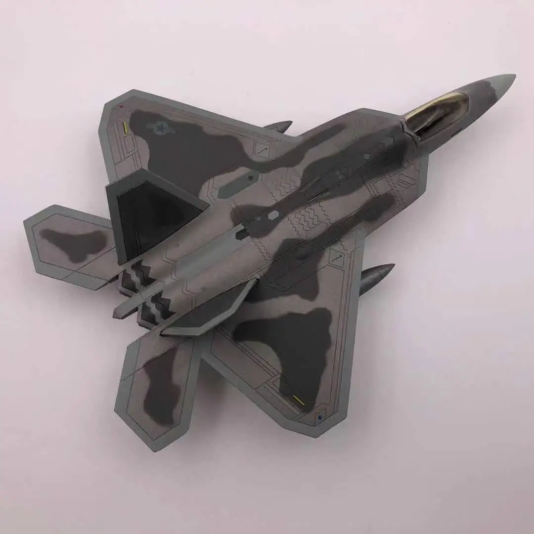 Wltk USAF F-22 Raptor Stealth Air Superiority Fighter 1/100 Diecast Model