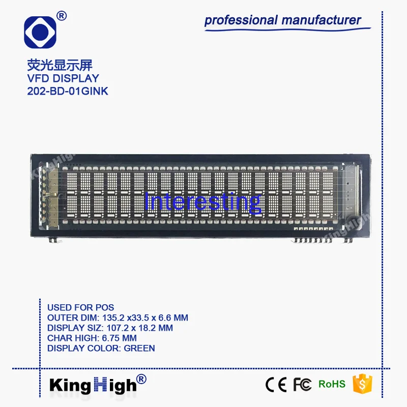 Futaba VFD LCD Display Fluorescent Display Tube Electronic Screen Provide Original Model