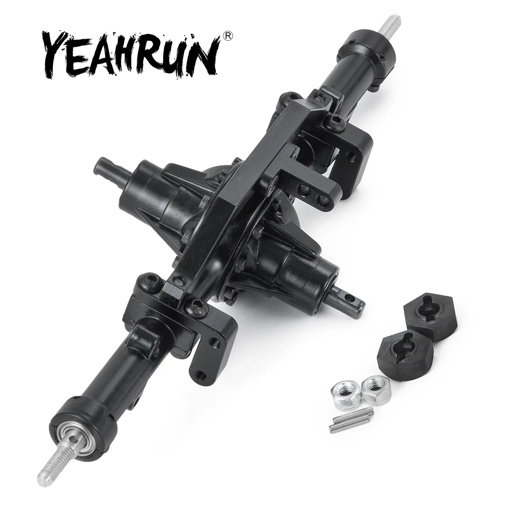 YEAHRUN Complete Metal Straight Middle Axle for D90 1/10 RC Rock Crawler Car Truck Model Upgrade Parts Accessories