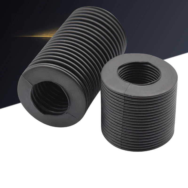 Rubber Corrugated Sleeve Flexible Molded Corrugated Pipe Surface Grinder Accessories Y-axis Wire Telescopic Protective Cover 1PC