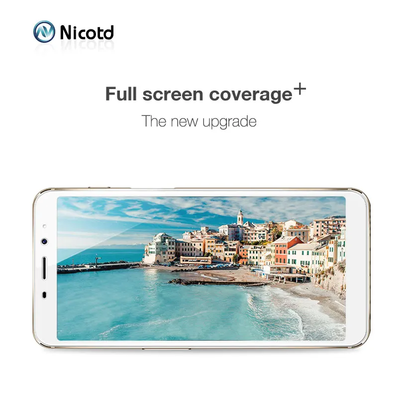 Nicotd-전체 커버 강화 유리 meizu M6s M6 Note 8 9 화면 보호기, MEIZU m6t v8 x8 16t 16 15 Plus 보호 필름