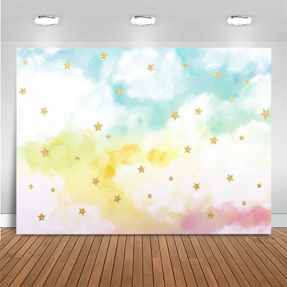 خلفية الغيوم البيضاء للتصوير الفوتوغرافي للأطفال حديثي الولادة خلفية صورة لاستوديو الصور ليتل ستار استحمام الطفل خلفية الصورة