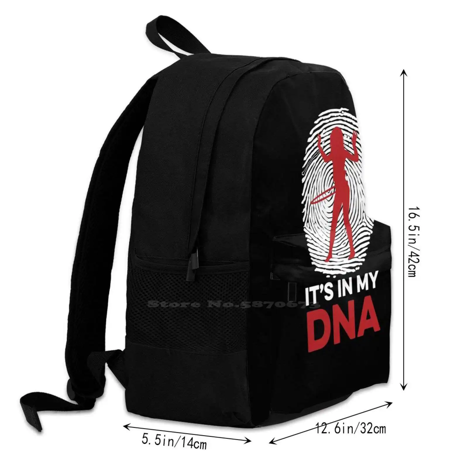 Ing Is In My Dna Backpack For Student School Laptop Travel Bag Ing Hoop Hooping Er Ers